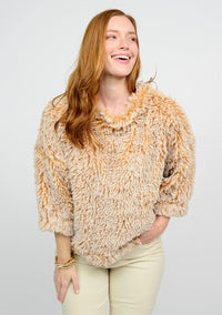 Pouf Sleeve Faux Fur Popover - EXCLUSIVE