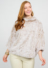 Pouf Sleeve Faux Fur Popover