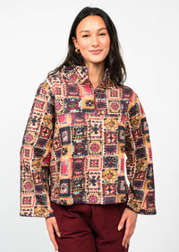 Zip Front Terry Popover