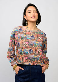 Popover Novelty Knit Top