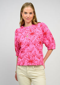 Floral Vines Knit Top