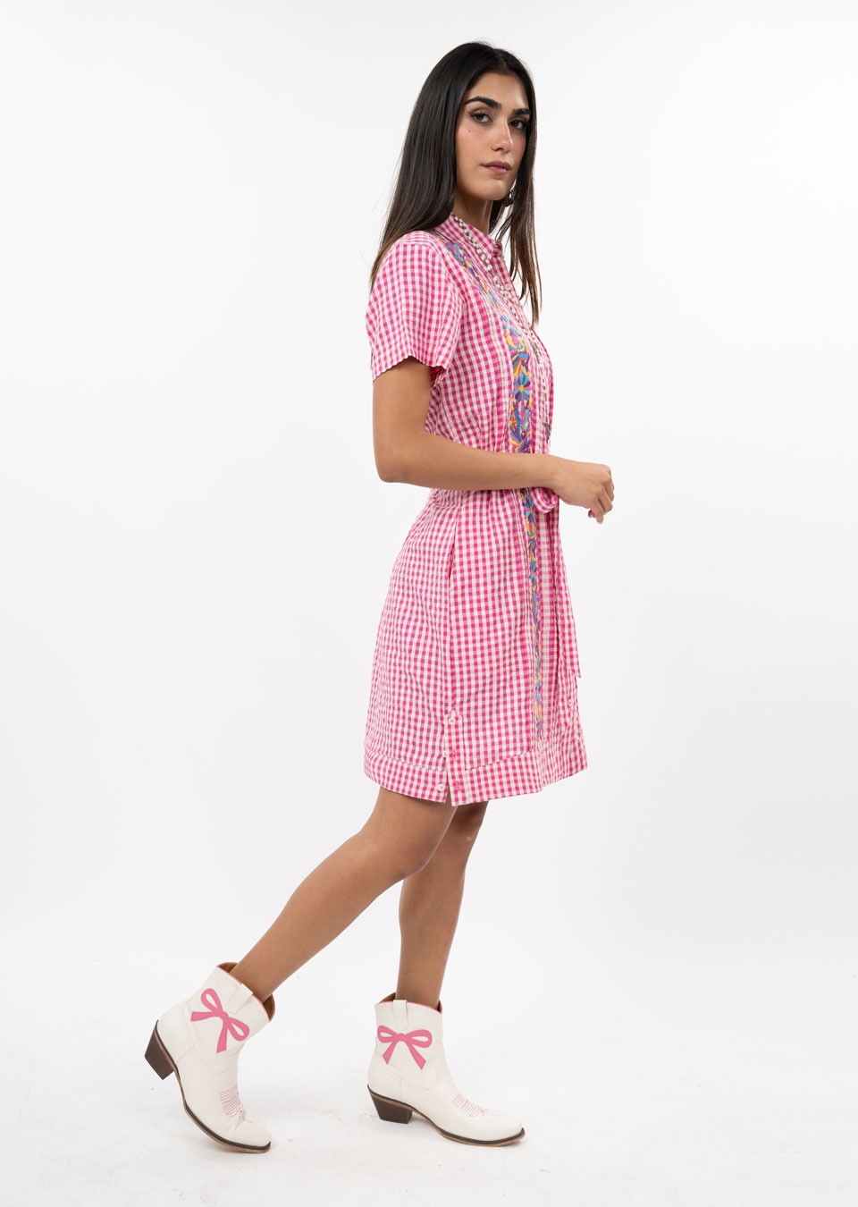 Pink Check Dominga